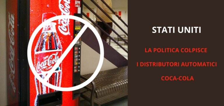 USA. I distributori automatici Coca-Cola vittime dello scontro politico