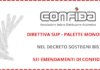 Direttiva SUP. CONFIDA propone 6 emendamenti per spostare il divieto delle palette