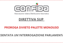 CONFIDA. Un’interrogazione parlamentare per la proroga del divieto palette di plastica
