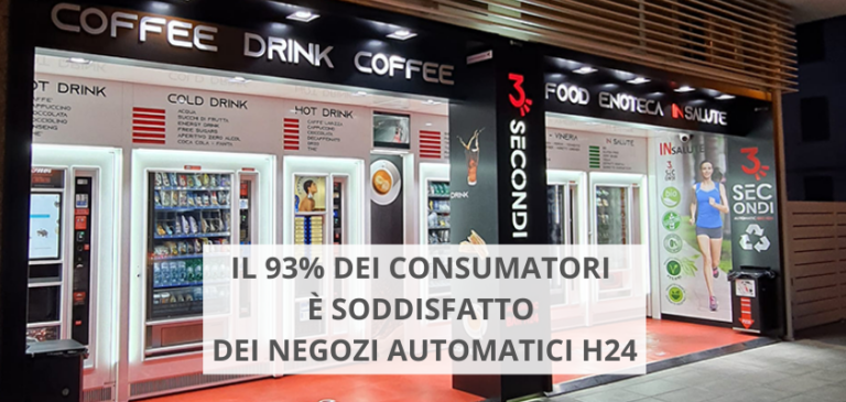 Ricerca IPSOS-CONFIDA: il 93% dei consumatori soddisfatto dei negozi automatici