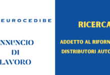 Annuncio di lavoro. EUROCEDIBE ricerca addetto al rifornimento
