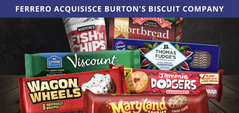 Ferrero annuncia l’accordo per l’acquisizione di Burton’s Biscuit Company