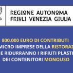 Friuli Venezia Giulia. Contributo della Regione per incentivare il plastic free della ristorazione
