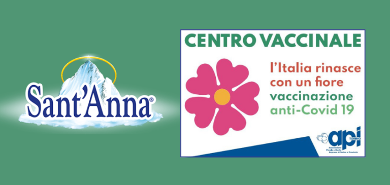 Sant’Anna sostiene il centro vaccinale Api – ass.ne piccole e medie imprese – di Torino