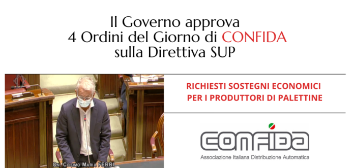 CONFIDA ORDINI DEL GIORNO DIRETTIVA SUP 842 VENDING NEWS