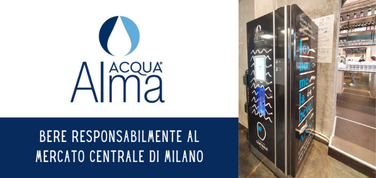 Acqua Alma Point nel Mercato Centrale di Milano per bere responsabilmente