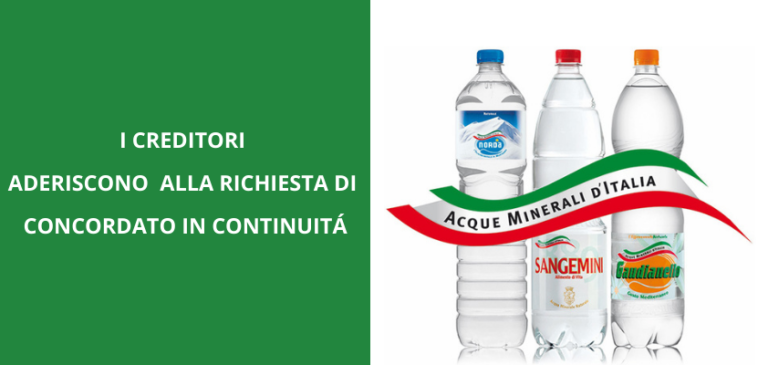 Accettata la proposta di concordato in continuità per Acque Minerali d’Italia