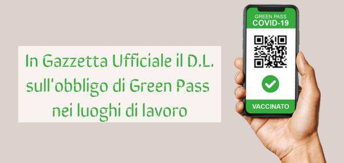 OBBLIGO GREEN PASS LAVORO 842 VENDING NEWS