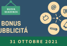 Slitta al 31 ottobre la presentazione delle domande per il bonus pubblicità