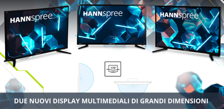 HANNspree introduce nuovi display multimediali di grandi dimensioni con Auto-Play
