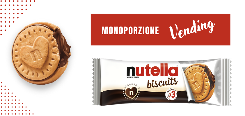 Nutella Biscuits. Finalmente in formato monoporzione per il Vending!