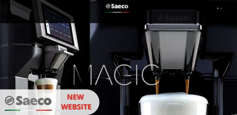 Saeco Professional lancia il nuovo sito web: semplice ed intuitivo