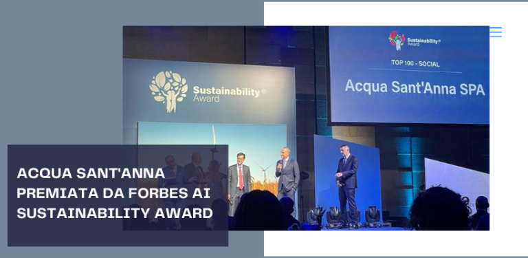 Acqua Sant’Anna premiata con il Sustainability Award