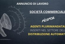 Annuncio di lavoro. Ricerca agenti plurimandatari inseriti nel settore Vending