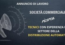Annuncio di lavoro. Società commerciale ricerca tecnici esperti nel settore Vending
