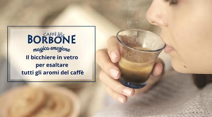 Caffè Borbone. Da novembre il bicchierino di vetro che esalta gli aromi del caffè