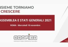 CONFIDA. Mercoledì 10 novembre Assemblea e Stati Generali del Vending