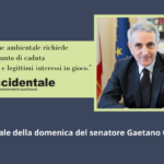 Sen. Gaetano Quagliariello: la transizione ecologica non è uno slogan da salotto