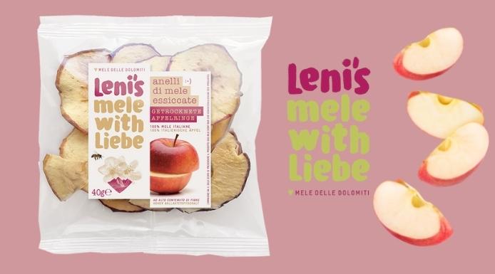 LENI’S lancia le nuove chips di mela della Val Venosta per il consumo on-the-go