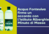 Acqua Fonteviva firma un accordo con l’Istituto Alberghiero Minuto di Massa
