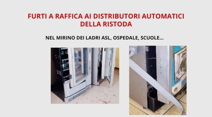 Furti a raffica a danno dei distributori automatici della Ristoda di Frosinone