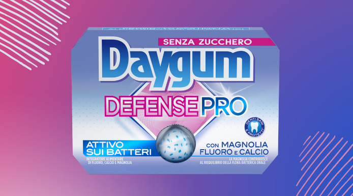Daygum Defense PRO, il nuovo chewing gum attivo sui batteri della bocca