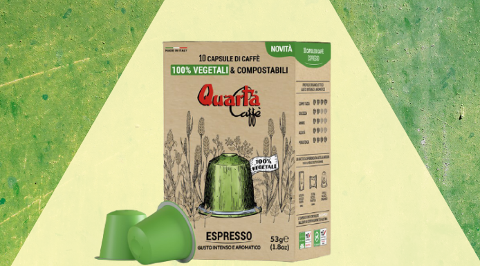 Quarta Caffè lancia una nuova capsula 100% compostabile e vegetale