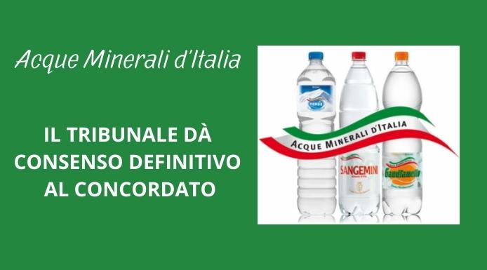 Acque Minerali d’Italia: il Tribunale dà l’ok definitivo al concordato