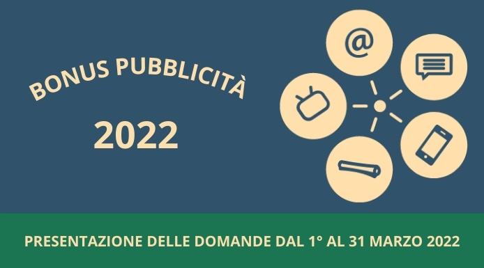 Bonus pubblicità confermato anche per il 2022. Le domande a marzo