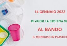 Da oggi 14 gennaio scatta il divieto per i prodotti monouso in plastica