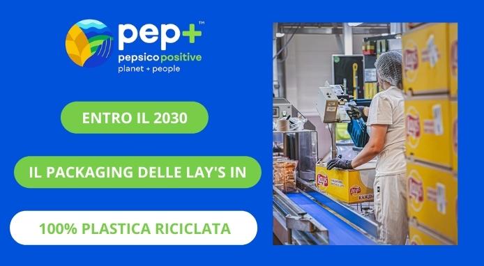 PEPSICO Europe utilizzerà solo plastica riciclata per il packaging delle Lay’s