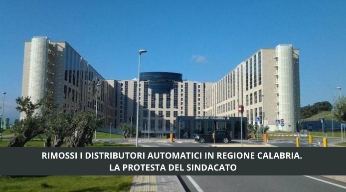 La sede della Regione Calabria senza servizio vending. Protesta il sindacato