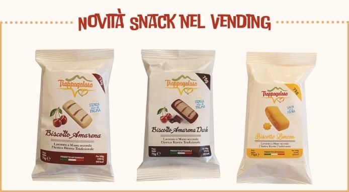 Nuovi snack artigianali nel Vending perfetti per chi è TROPPOGOLOSO