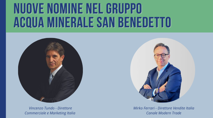 Nuove nomine nel Gruppo Acqua Minerale San Benedetto