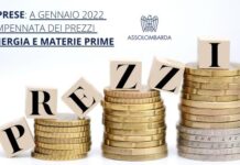 Assolombarda: a gennaio impennata dei prezzi di energia (+660%) e materie prime (+45%)