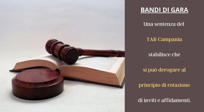 Bandi di gara: si può derogare al principio di rotazione degli inviti