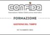 CONFIDA. Corso di formazione su “Gestione del tempo” – 9 e 16 marzo 2022