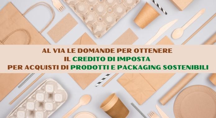 Al via la richiesta del credito di imposta per acquisti di prodotti e packaging sostenibili Al via la richiesta del credito di imposta per acquisti di prodotti e packaging sostenibili