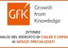 GfK estende l’analisi delle vendite di capsule e cialde ai negozi specializzati