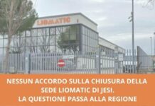 Chiusura della sede Liomatic di Jesi: non c’è accordo tra le parti