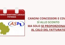 Canoni concessori e Covid: la ASP di Potenza concede lo sconto, ma…