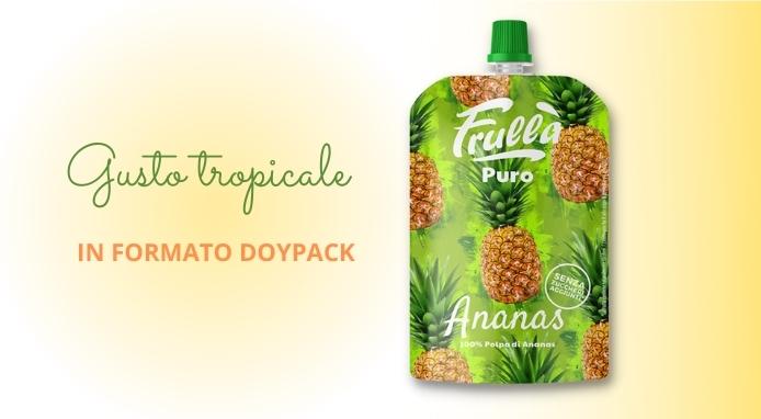 Frullà Puro Ananas: gusto tropicale nel comodo doypack