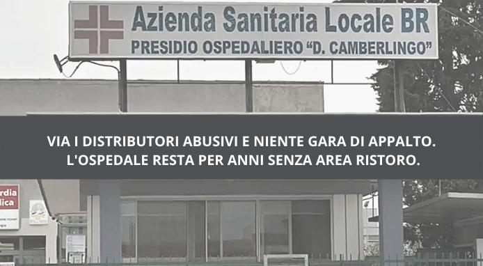 La protesta. Ritirati i d.a. abusivi, l’ospedale resta per anni senza servizio vending