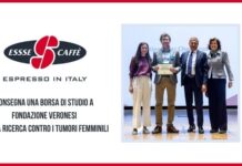 Essse Caffè consegna una borsa di studio a Fondazione Veronesi per finanziare la ricerca