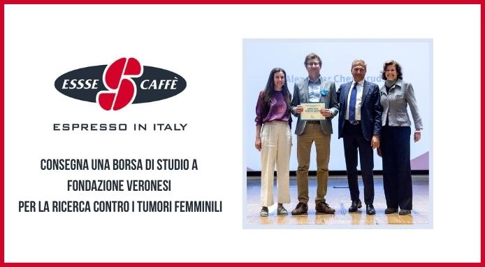 Essse Caffè consegna una borsa di studio a Fondazione Veronesi per finanziare la ricerca