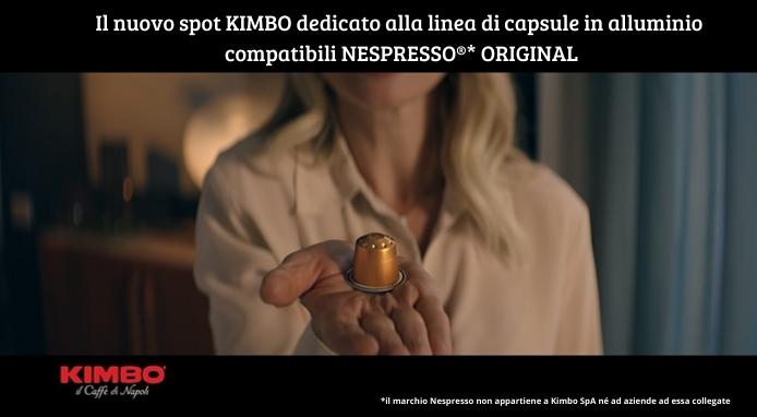 On air il nuovo spot Kimbo per le capsule in alluminio compatibili Nespresso*