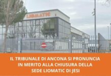 Chiusura sede Liomatic di Jesi: per il tribunale il comportamento è antisindacale
