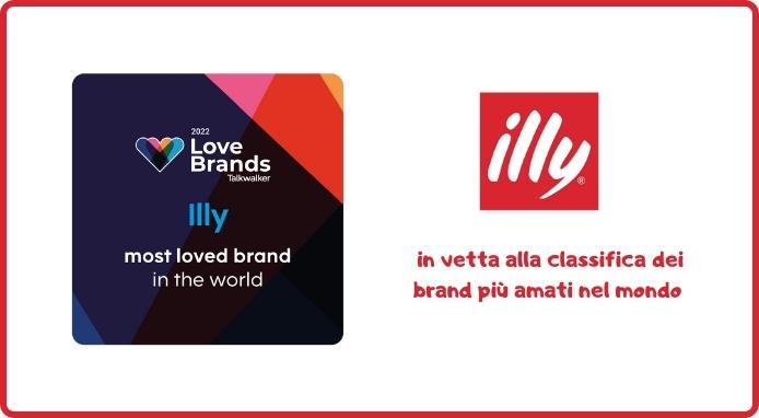illy seconda nella classifica globale Love Brands di Talkwalker e terza in quella italiana