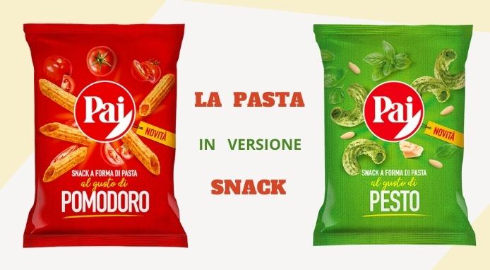 I nuovi snack PAI dalla divertente forma di pasta al pesto e al pomodoro