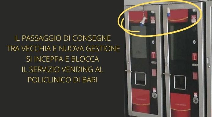 Va a rilento il passaggio da un gestore all’altro e il servizio vending al Policlinico si blocca